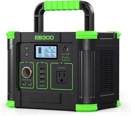 Miniatura 14 de GRECELL Estación de energía portátil de 330 W con panel solar de 100 W, estación de energía portátil de 288.6 Wh, generador solar de 330 W, salidas