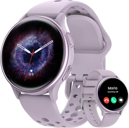 Relojes inteligentes para mujeres y hombres (respuesta/hacer llamadas), reloj inteligente impermeable para Android y iPhone, reloj inteligente de