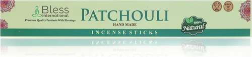 Miniatura 2 de Bless-Patchouli 100% varitas de incienso naturales hechas a mano, sumergidas a mano, libres de químicos orgánicos y carbón, para purificación