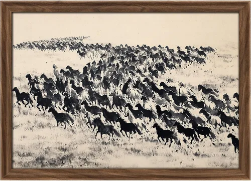 Miniatura 98 de MUDECOR Lienzo enmarcado prémium para pared, pinos nevados en bosque de invierno, ilustraciones modernas, arte contemporáneo, escénico, divertido