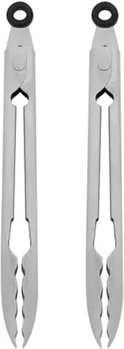 Miniatura 10 de KitchenAid Pinzas de acero inoxidable con punta de silicona, 12 pulgadas, Aqua Sky aguamarina (Aqua Sky)