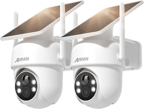 Miniatura 10 de ANRAN Cámara de seguridad solar celular 4G LTE inalámbrica para exteriores, sin WiFi 2K, visión nocturna a color, vista en vivo de 360°, sensor