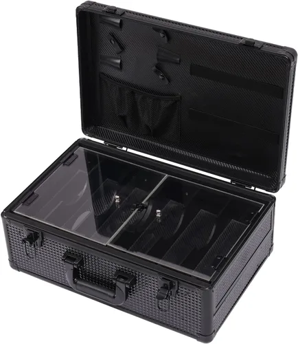 Miniatura 5 de Caja de peluquería profesional para peluquería Herramientas de corte de cabello, caja de almacenamiento para peluquero, estuche de transporte