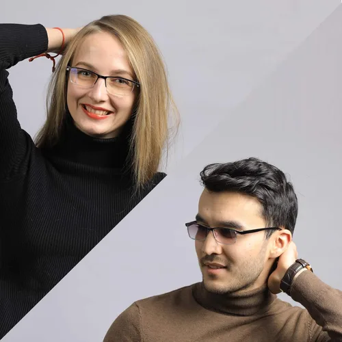 Miniatura 5 de LUFF 4pairs Reading Glasses Men Blue Light Computer Readers UV400 Eyeglasses Spring Hinges