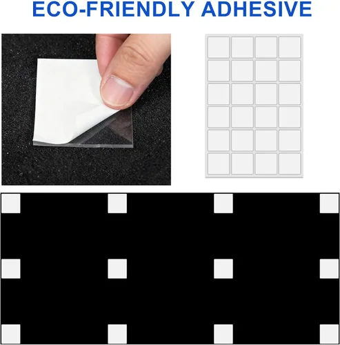 Miniatura 5 de Acoustic Panels Pack of 2, Sound Proof Foam Panels for Walls, Noise Sound Dampening Foam with Media Room Home Office Recording Room, Black, 48 x 24