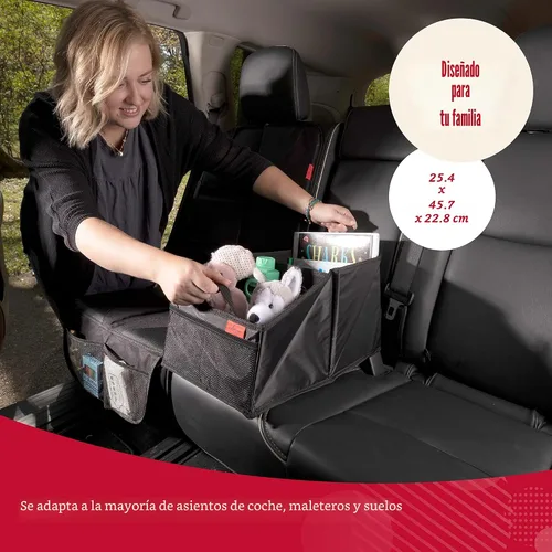 Miniatura 3 de Lusso Gear Organizador de Asiento de Automóvil para Asiento Delantero o Trasero - Ideal para Adultos y Niños, Cuenta con 9 Compartimentos