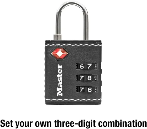 Miniatura 4 de Master Lock 4692D Establece tu propia combinación de candado de equipaje aprobado por la TSA, 1-14 pulgadas, los colores pueden variar