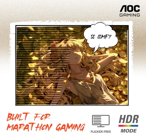 Miniatura 5 de AOC C27G4H Monitor de juegos curvo de 27", FHD 1080p, 180Hz, sincronización adaptativa, altura ajustable, garantía de 3 años sin píxeles muertos