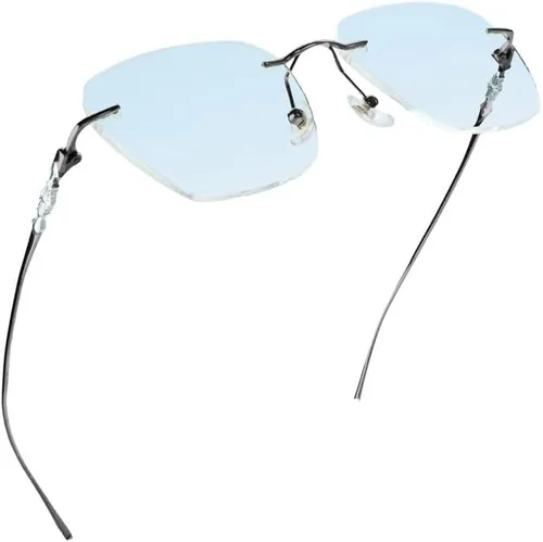 LifeArt Pure Titanium Frame Glasses/Blue Light Blocking Reading Glasses, Reduce Eyestrain, Stylish for Men and Women