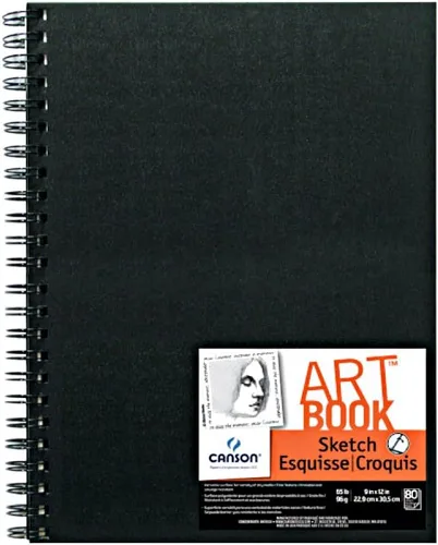 Miniatura 9 de Canson Artist Series - Cuaderno de bocetos con alambre, 8 x 8 pulgadas, 160 páginas (65 libras/3.39 oz), papel de artista para adultos