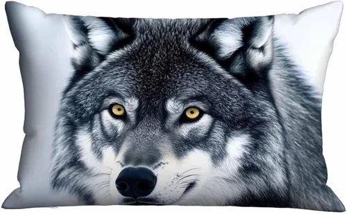 Miniatura 9 de Mugod Funda de cojín con diseño de lunares negros, sin costuras, para cama, sofá, oficina, 20 x 30 pulgadas