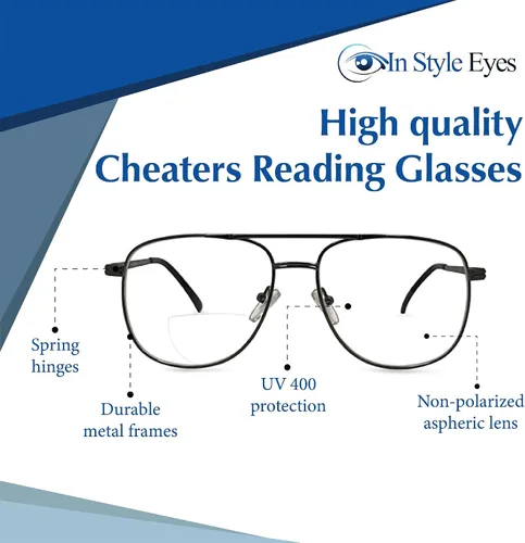 Miniatura 3 de In Style Eyes Just Chillin' Aviator - Gafas de lectura bifocales