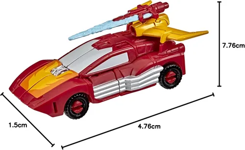 Miniatura 2 de Transformers Toys Generations War for Cybertron: Kingdom Core Class WFC-K43 Autobot Hot Rod Figura de acción – Niños de 8 años en adelante, 3.5