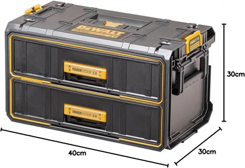 Miniatura 8 de DEWALT Tough System 2.0 DWST83529-1 - Cofre de 2 niveles, caja de herramientas, caja de almacenamiento, caja de herramientas, almacenamiento
