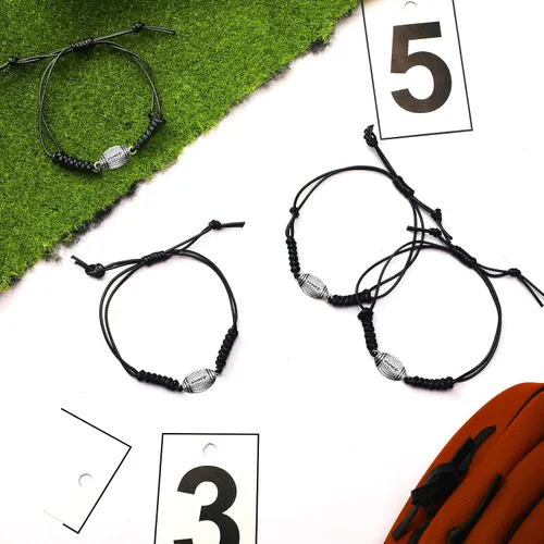 Miniatura 3 de Hicarer 20 pulseras de fútbol ajustables con dijes de fútbol, regalos de fútbol para mujeres y hombres, la mayoría de jugadores de equipo deportivo