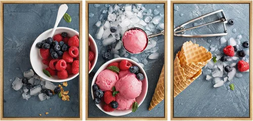 Miniatura 85 de wall26 Lienzo enmarcado para pared, juego de arte de hierbas, verduras y condimentos en madera, alimentos, fotografía cultural, realismo, paisaje