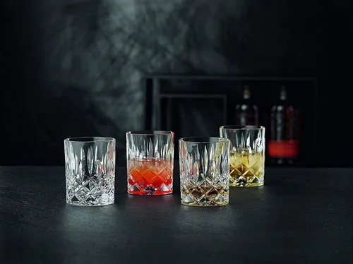 Miniatura 3 de Nachtmann Noblesse Collection Vaso de Whisky, Juego de 4 Vasos de Cristal Transparente, Vaso de 4 Pulgadas para Whisky Escocés, Cóctel, Licor