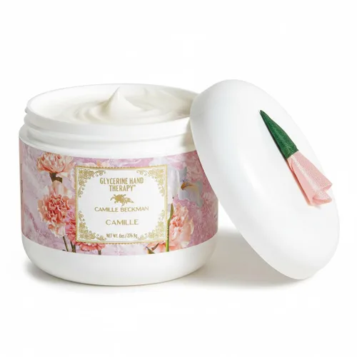 Miniatura 8 de Camille Beckman Crema de terapia de manos de glicerina, miel toscana, 8 onzas