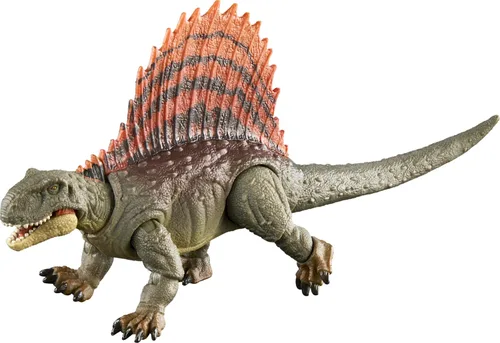 Miniatura 5 de Mattel Jurassic World Dominion Hammond Collection - Figura de acción de dinosaurio, juguete de dinosaurio Dimetrodon con articulación y mandíbula