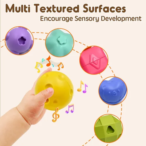 Miniatura 5 de AiTuiTui Juguetes sensoriales multifunción, cubo de actividades Montessori para bebé, clasificador de formas, aprendizaje temprano, juguetes