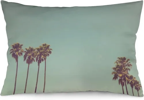 Miniatura 46 de Protector de almohada de playa con palmeras tropicales de 16 x 14 pulgadas, palmeras de playa, paisaje marino costero, decorativo, rectangular