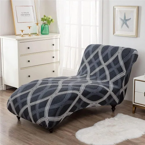 Miniatura 31 de Funda elástica para tumbona, funda elástica para tumbona de lujo, para sala de estar, muebles de interior, ultra suave, lavable a máquina (1)