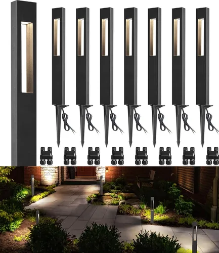 Miniatura 9 de SUNVIE Luces LED de bajo voltaje para paisaje, 3 W, luces de camino de bajo voltaje, 12-24 V, luces de camino de paisaje, 3000 K, CRI 90+, aluminio