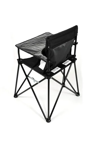 Miniatura 3 de ciao! baby Silla alta portátil para viajes, silla alta plegable con bandeja, color negro Naranja