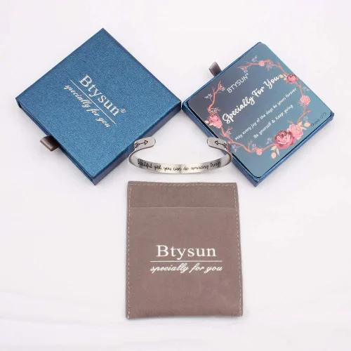 Miniatura 7 de Btysun - Brazaletes para mujer, para regalo de Día de la Madre de una hija, motivadores, para niñas, para graduación, para cumpleaños, abiertos