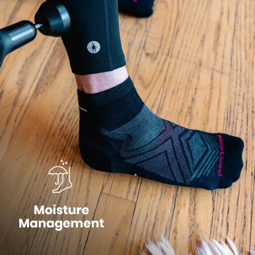 Miniatura 5 de Smartwool Run Targeted Cushion - Calcetines de tobillo bajo para hombre Negro - paquete de 3