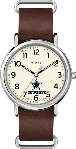 Miniatura 12 de Correa de cuero de cuarzo NFL Weekender de 1.575 in para hombre