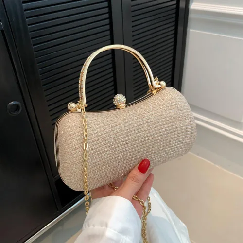 Miniatura 2 de Bolso de mano de noche para mujer, bolsos formales brillantes de noche, bolso de mano para boda, cóctel, graduación, fiesta, bolsa de noche