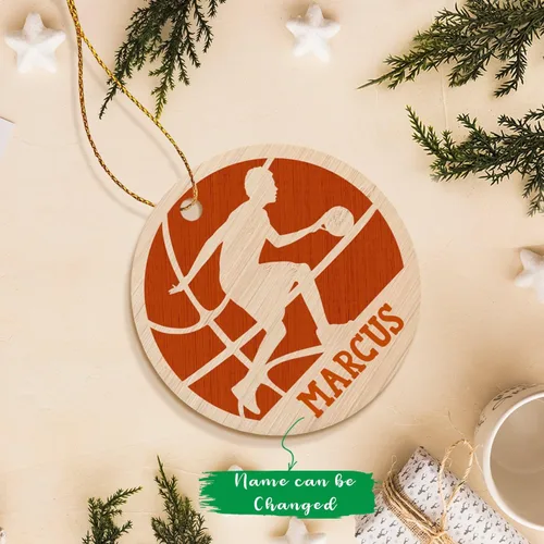 Miniatura 2 de Adorno de Navidad personalizado de baloncesto 2025, adorno de Navidad para niño de baloncesto, adornos de baloncesto regalos para amantes del Adorno