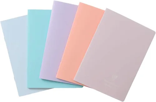 Miniatura 2 de Clairefontaine - Ref 961778C - Cuaderno con grapas Koverbook Blush (48 hojas) - Tamaño A5, regla rayada, papel de vitela cepillado de 3.17 oz/m²