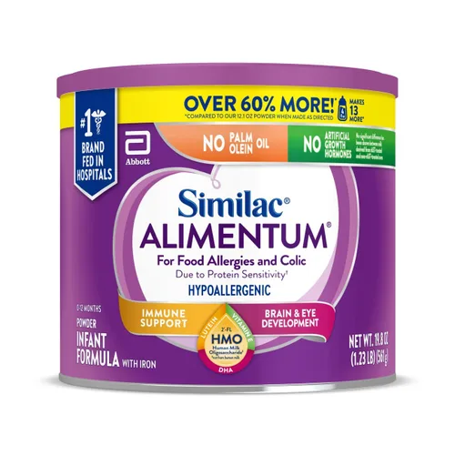 Miniatura 14 de Similac Alimentum con HMO 2'-FL - Fórmula hipoalergénica para bebés, para alergias alimentarias y cólicos debido a sensibilidad a las proteínas