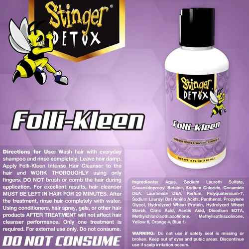 Miniatura 5 de Stinger Detox Folli-Kleen Champú Limpiador para el Cabello - 4 FL OZ