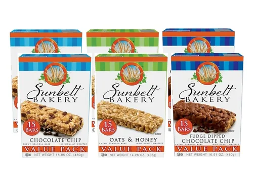 Miniatura 18 de Sunbelt Bakery Barras de granola masticables dulces y saladas de almendras, barras de 50-1.0 onzas (5 cajas)