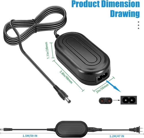 Miniatura 7 de NP-BX1 para batería ficticia Sony ZV1, acoplador DK-X1 DC, adaptador de CA de fuente de alimentación continua AC-LS5, compatible con cámaras Sony