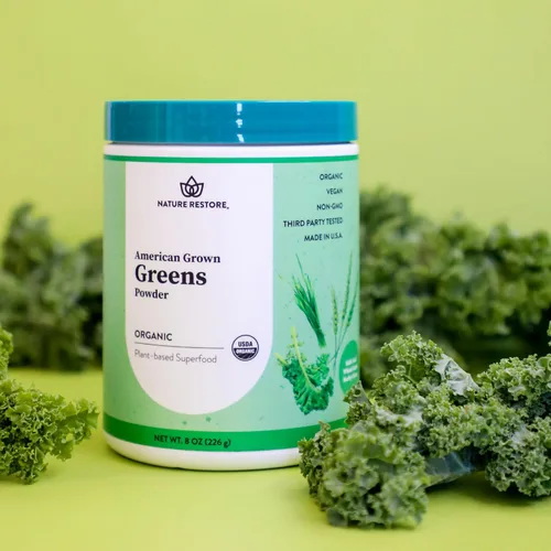 Miniatura 5 de Greens Superfood en polvo, cultivado en Estados Unidos, col rizada orgánica, hierba de cebada, pasto de trigo, sin azúcar, 8 onzas, fabricado