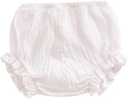 Miniatura 2 de Conjunto de 3 piezas de pantalones cortos para recién nacidos, para bebés, niñas y niños, mezcla de lino y algodón, lindos pantalones cortos