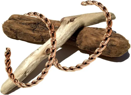 Miniatura 2 de HHH - Pulsera de cobre para hombres y mujeres, ajustable, duradera, cobre puro, ligera, 100%, Cobre