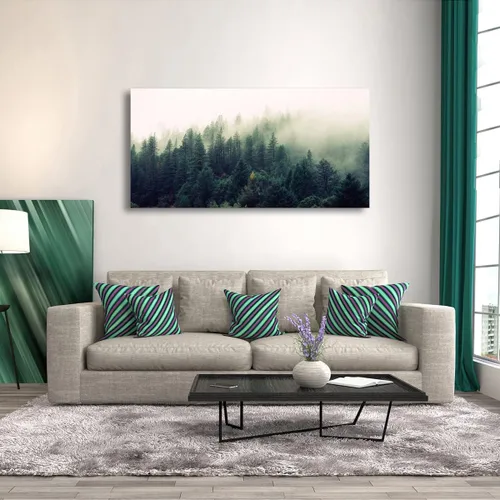 Miniatura 8 de Arte de pared de paisaje, impresiones en lienzo de paisajes naturales, decoración del hogar, bosque verde, pintura de árboles para sala de estar