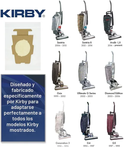 Miniatura 6 de Bolsas de filtro HEPA Kirby Micron Magic Plus 6 unidades Número de parte #204814 Compatibles con aspiradoras estilo F y Twist