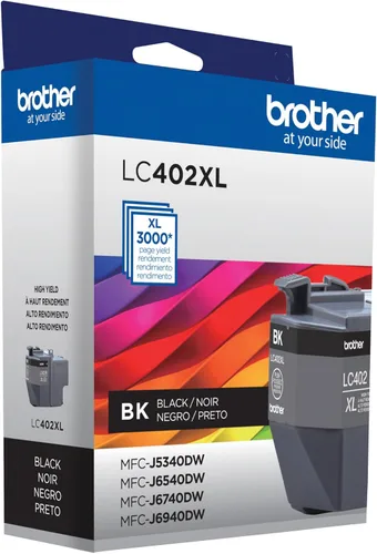 Miniatura 3 de Brother Cartucho de tinta negro de alto rendimiento LC402XLBK genuino