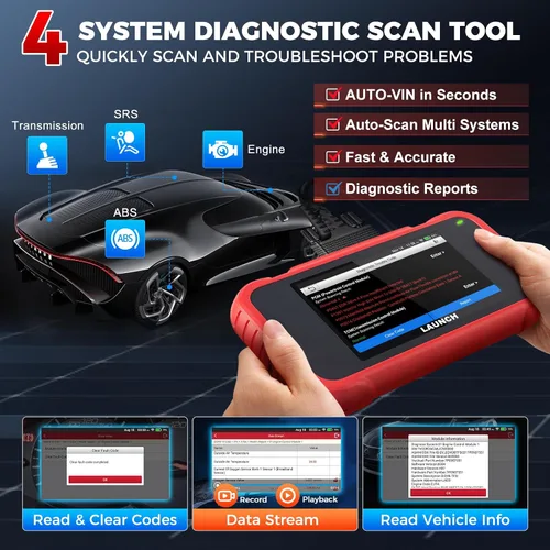 Miniatura 2 de Escáner LAUNCH OBD2 actualizado 2026 CRP123E V2.0 Elite, herramienta de diagnóstico para motor, ABS, SRS, AT, con 7 reinicios