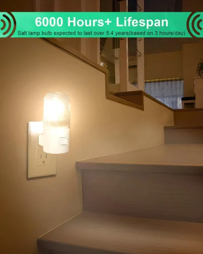 Miniatura 3 de MEQIQTEK Bombillas de luz nocturna de 4 vatios, bombillas de repuesto para lámparas de sal y calentadores de cera con luz nocturna