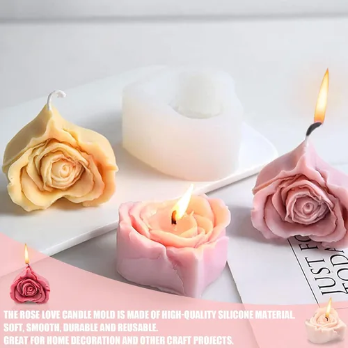 Miniatura 3 de Moldes de vela en forma de cubo, moldes de velas 3D para hacer velas, molde de vela de silicona de panal para adornos de jabón caseros, velas