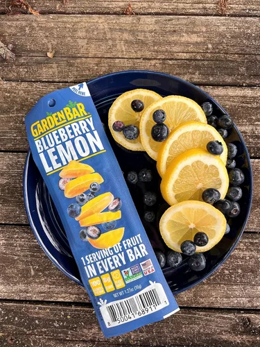 Miniatura 5 de Garden Bar Blueberry Lemon Fruit Cecina de cuero de fruta natural saludable Sin gluten, sin OMG, aperitivo alto en fibra 12