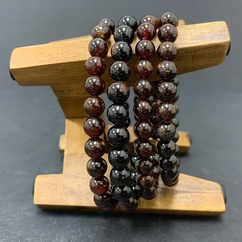 Miniatura 673 de Gem Avenue Handmade Round Bead Stretch Bracelet Unisex Natural Stone Beaded Jewelry for Men & Women, Elastic Wristband for Daily Wear