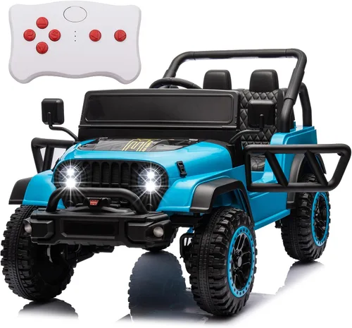 Miniatura 7 de POSTACK - Vehículo de juguete de 24 V con control remoto parental, 4x4, vehículo eléctrico con batería, 4WD, juguete UTV para niños para conducir 24